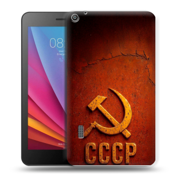 Силиконовый чехол на Huawei MediaPad T3 7 с принтом Флаг Герб СССР Силиконовый чехол на Huawei MediaPad T3 7 с принтом Флаг Герб СССР