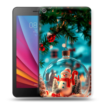 Силиконовый чехол на Huawei MediaPad T3 7 с принтом Новый год Силиконовый чехол на Huawei MediaPad T3 7 с принтом Новый год