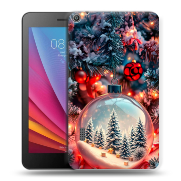 Силиконовый чехол на Huawei MediaPad T3 7 с принтом Новый год Силиконовый чехол на Huawei MediaPad T3 7 с принтом Новый год