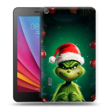 Силиконовый чехол на Huawei MediaPad T3 7 с принтом Гринч Новый год Рождество Силиконовый чехол на Huawei MediaPad T3 7 с принтом Гринч Новый год Рождество