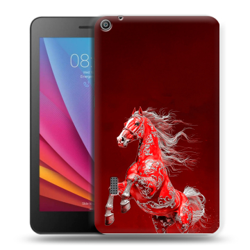 Силиконовый чехол на Huawei MediaPad T3 7 с принтом Новый год Силиконовый чехол на Huawei MediaPad T3 7 с принтом Новый год