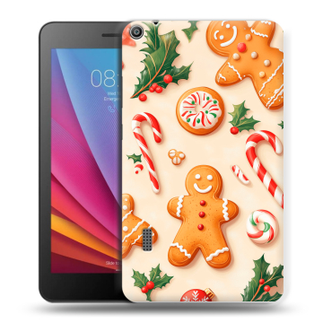 Силиконовый чехол на Huawei MediaPad T3 7 с принтом Новый год Силиконовый чехол на Huawei MediaPad T3 7 с принтом Новый год