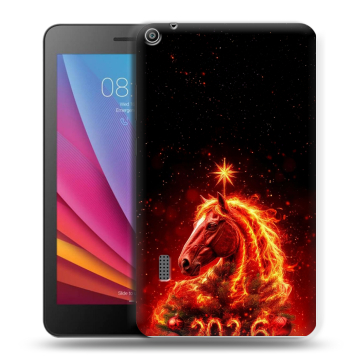 Силиконовый чехол на Huawei MediaPad T3 7 с принтом Новый год Силиконовый чехол на Huawei MediaPad T3 7 с принтом Новый год