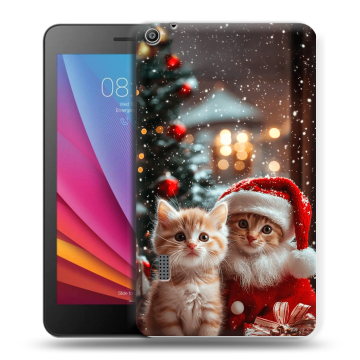 Силиконовый чехол на Huawei MediaPad T3 7 с принтом Новый год Силиконовый чехол на Huawei MediaPad T3 7 с принтом Новый год
