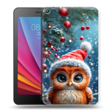 Силиконовый чехол на Huawei MediaPad T3 7 с принтом Новый год Силиконовый чехол на Huawei MediaPad T3 7 с принтом Новый год