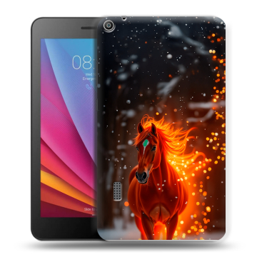 Силиконовый чехол на Huawei MediaPad T3 7 с принтом Новый год Силиконовый чехол на Huawei MediaPad T3 7 с принтом Новый год