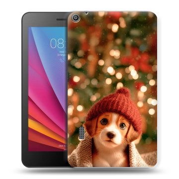 Силиконовый чехол на Huawei MediaPad T3 7 с принтом Новый год Силиконовый чехол на Huawei MediaPad T3 7 с принтом Новый год