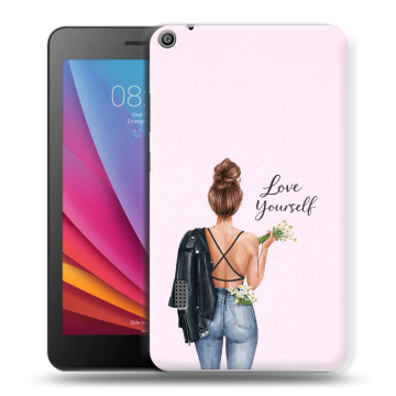 Силиконовый чехол на Huawei MediaPad T3 7 с принтом женский Силиконовый чехол на Huawei MediaPad T3 7 с принтом женский