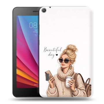 Силиконовый чехол на Huawei MediaPad T3 7 с принтом женский Силиконовый чехол на Huawei MediaPad T3 7 с принтом женский