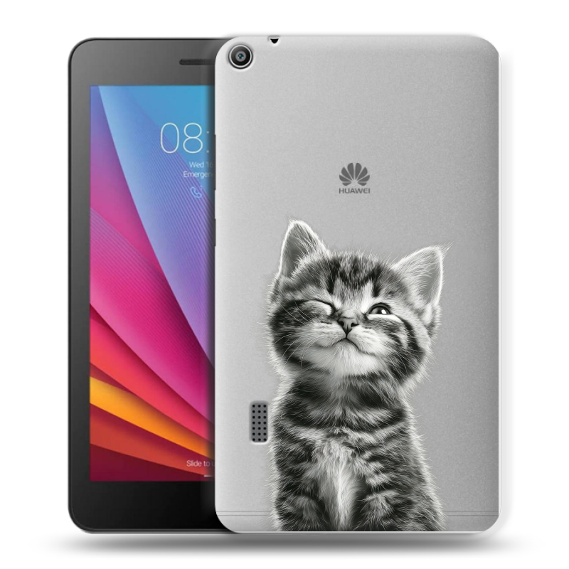 Силиконовый чехол на Huawei MediaPad T3 7 с принтом Котенок Силиконовый чехол на Huawei MediaPad T3 7 с принтом Котенок