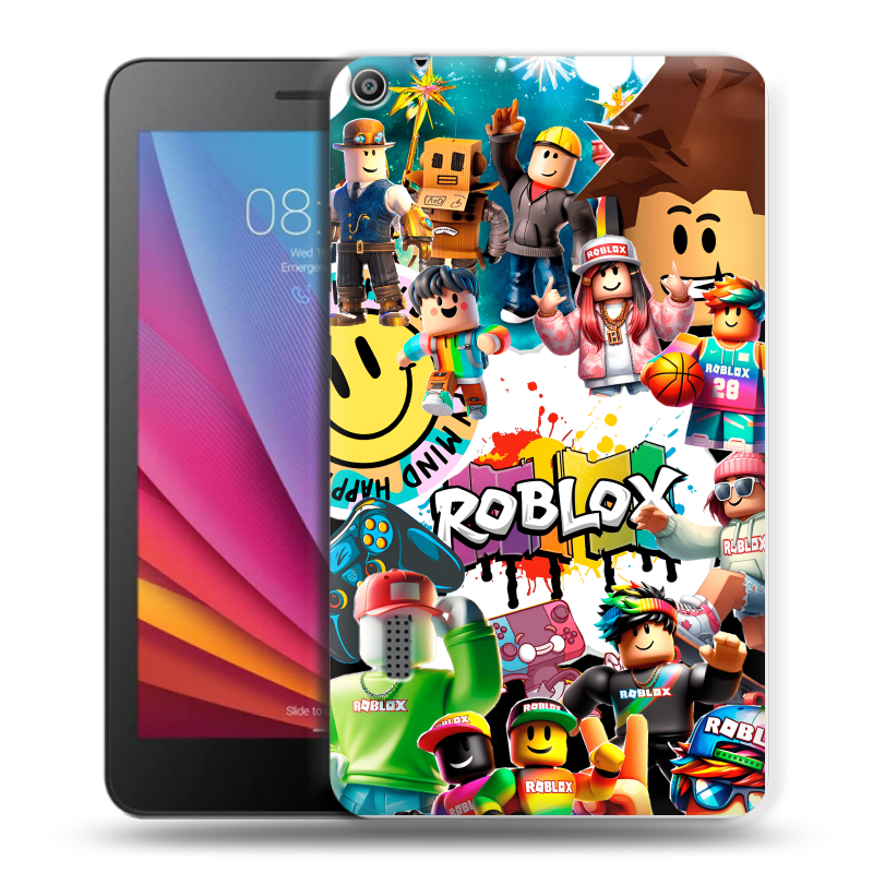 Силиконовый чехол на Huawei MediaPad T3 7 с принтом Roblox Роблокс Силиконовый чехол на Huawei MediaPad T3 7 с принтом Roblox Роблокс