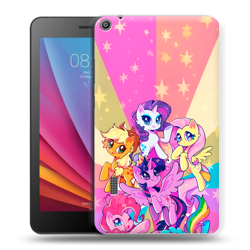 Силиконовый чехол на Huawei MediaPad T3 7 с принтом My little pony Дружба чудо Силиконовый чехол на Huawei MediaPad T3 7 с принтом My little pony Дружба чудо