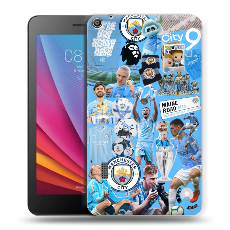 Силиконовый чехол на Huawei MediaPad T3 7 с принтом Man City Манчестер Сити Силиконовый чехол на Huawei MediaPad T3 7 с принтом Man City Манчестер Сити