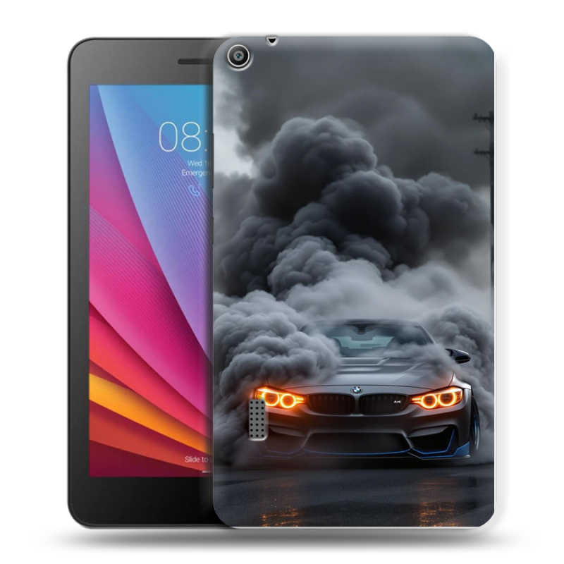 Силиконовый чехол на Huawei MediaPad T3 7 с принтом BMW БМВ Силиконовый чехол на Huawei MediaPad T3 7 с принтом BMW БМВ
