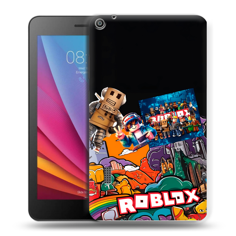 Силиконовый чехол на Huawei MediaPad T3 7 с принтом Roblox Роблокс Силиконовый чехол на Huawei MediaPad T3 7 с принтом Roblox Роблокс