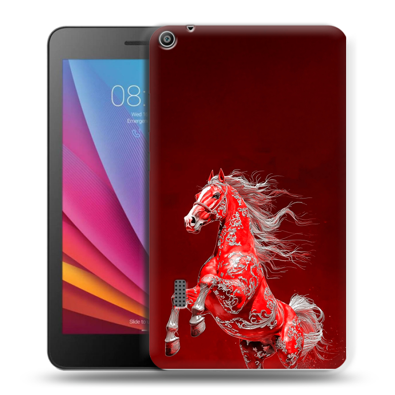 Силиконовый чехол на Huawei MediaPad T3 7 с принтом Новый год Силиконовый чехол на Huawei MediaPad T3 7 с принтом Новый год