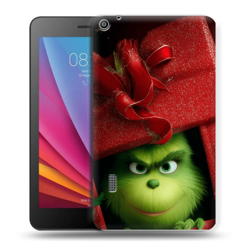 Силиконовый чехол на Huawei MediaPad T3 7 с принтом Новый год Силиконовый чехол на Huawei MediaPad T3 7 с принтом Новый год