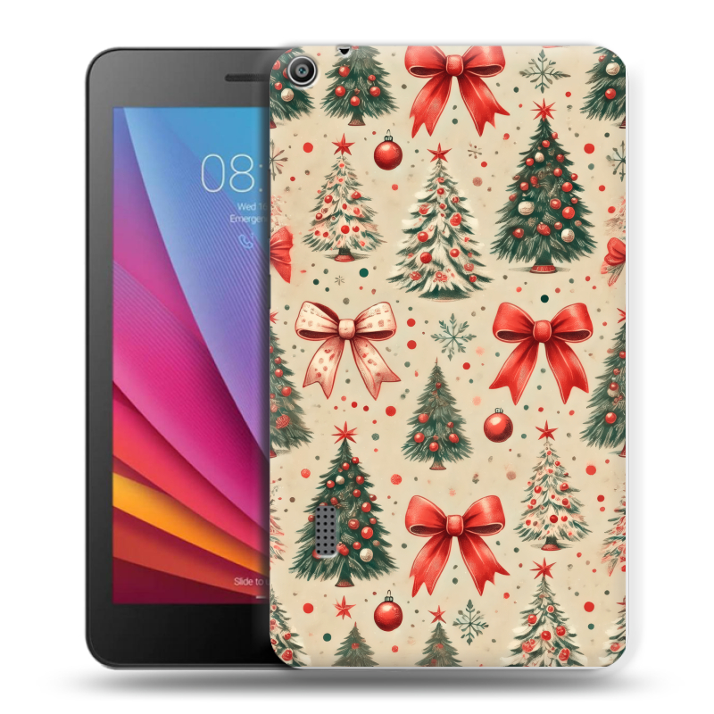 Силиконовый чехол на Huawei MediaPad T3 7 с принтом Новый год Силиконовый чехол на Huawei MediaPad T3 7 с принтом Новый год