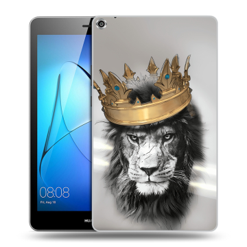 Силиконовый чехол на планшета Huawei MediaPad T3 8 с принтом Лев с короной Силиконовый чехол на планшета Huawei MediaPad T3 8 с принтом Лев с короной