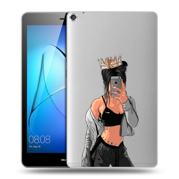 Силиконовый чехол на планшета Huawei MediaPad T3 8 с принтом Женские принты
