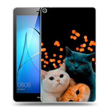 Силиконовый чехол на Huawei MediaPad T3 8 с принтом Кошки