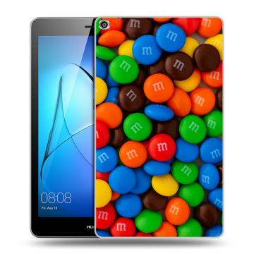 Силиконовый чехол на планшета Huawei MediaPad T3 8 с принтом Конфеты