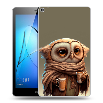 Силиконовый чехол на планшета Huawei MediaPad T3 8 с принтом Сова