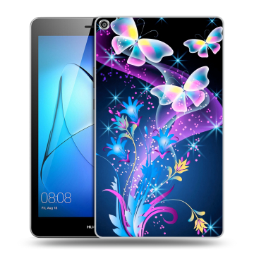 Силиконовый чехол на Huawei MediaPad T3 8 с принтом Бабочки