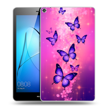 Силиконовый чехол на Huawei MediaPad T3 8 с принтом Бабочки