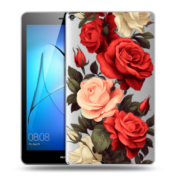 Силиконовый чехол на Huawei MediaPad T3 8 с принтом Розы