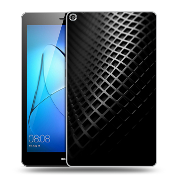 Силиконовый чехол на Huawei MediaPad T3 8 с принтом Текстура металла