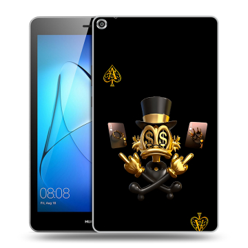 Силиконовый чехол на Huawei MediaPad T3 8 с принтом Золотой скрудж макдак