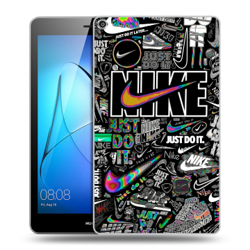 Силиконовый чехол на Huawei MediaPad T3 8 с принтом Найк Силиконовый чехол на Huawei MediaPad T3 8 с принтом Найк