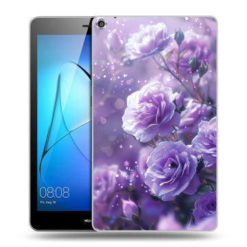 Силиконовый чехол на Huawei MediaPad T3 8 с принтом Розы цветы Силиконовый чехол на Huawei MediaPad T3 8 с принтом Розы цветы