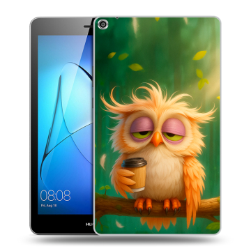 Силиконовый чехол на Huawei MediaPad T3 8 с принтом сова