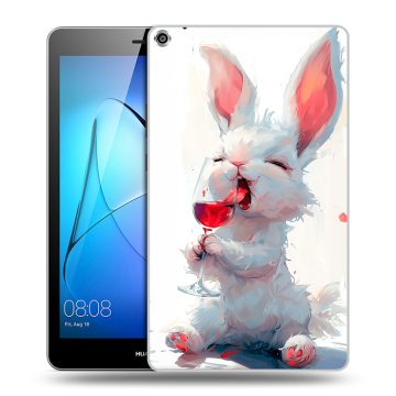 Силиконовый чехол на Huawei MediaPad T3 8 с принтом кролик зайчик