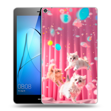 Силиконовый чехол на Huawei MediaPad T3 8 с принтом милые котики