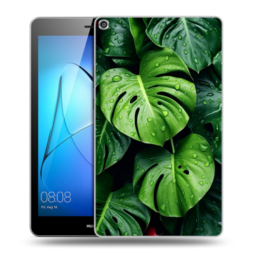 Силиконовый чехол на Huawei MediaPad T3 8 с принтом Листья Силиконовый чехол на Huawei MediaPad T3 8 с принтом Листья