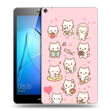 Силиконовый чехол на Huawei MediaPad T3 8 с принтом Hello Kitty Хелоу Кити