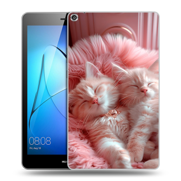 Силиконовый чехол на Huawei MediaPad T3 8 с принтом котята котики Силиконовый чехол на Huawei MediaPad T3 8 с принтом котята котики
