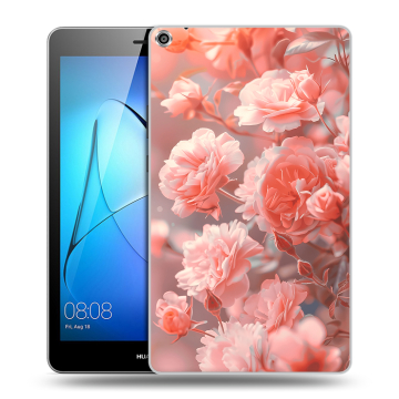 Силиконовый чехол на Huawei MediaPad T3 8 с принтом Розы цветы