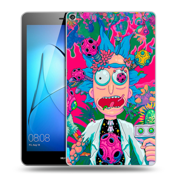 Силиконовый чехол на Huawei MediaPad T3 8 с принтом Рик и Морти Rick Morty