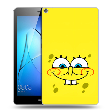 Силиконовый чехол на Huawei MediaPad T3 8 с принтом спанчбоб спанч боб