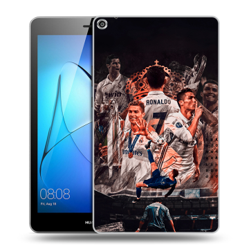 Силиконовый чехол на Huawei MediaPad T3 8 с принтом Реал Роналдо Real Ronaldo