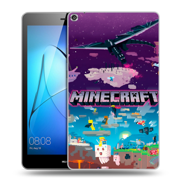 Силиконовый чехол на Huawei MediaPad T3 8 с принтом Майнкрафт Minecraft