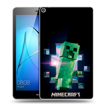 Силиконовый чехол на Huawei MediaPad T3 8 с принтом Майнкрафт Minecraft