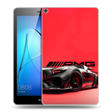 Силиконовый чехол на Huawei MediaPad T3 8 с принтом Мерседес Mercedes AMG