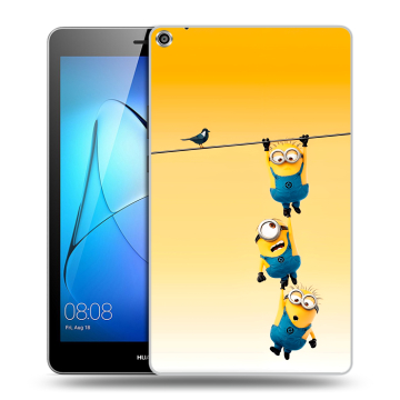 Силиконовый чехол на Huawei MediaPad T3 8 с принтом Миньоны