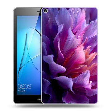 Силиконовый чехол на Huawei MediaPad T3 8 с принтом женский цветы
