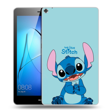 Силиконовый чехол на Huawei MediaPad T3 8 с принтом Лило и Стич